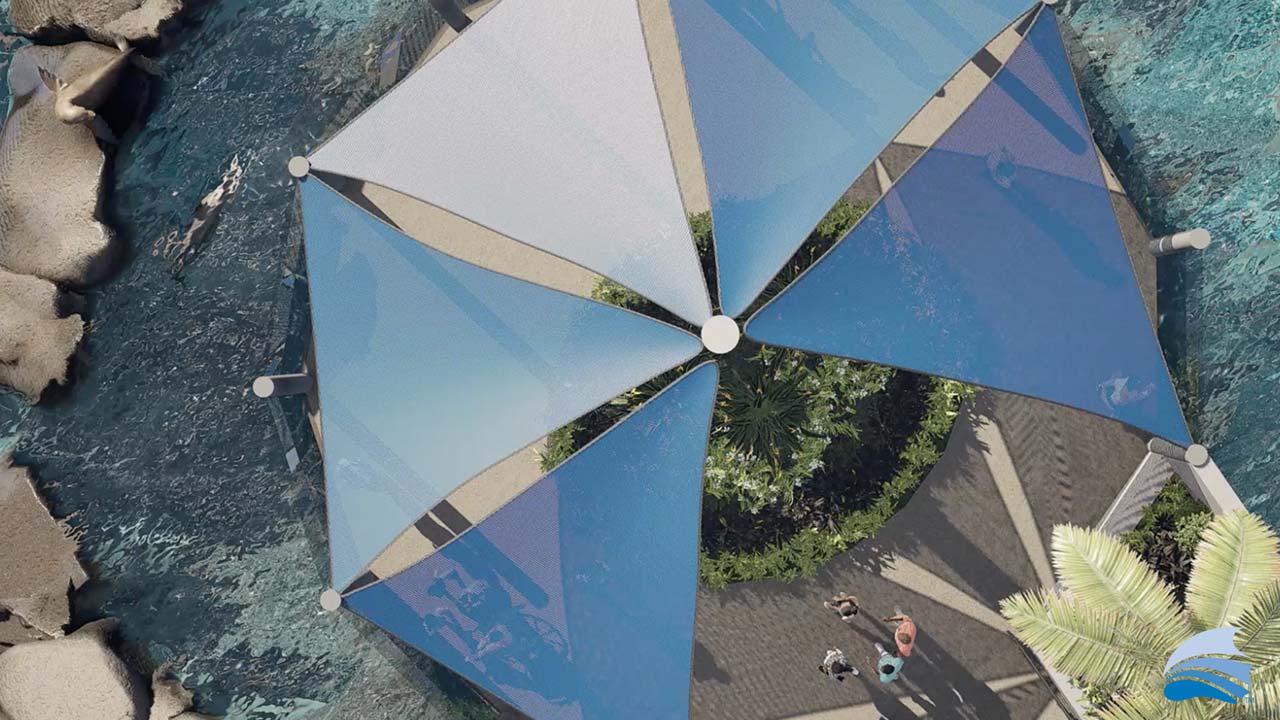 Aerial view of the African Penguin habitat